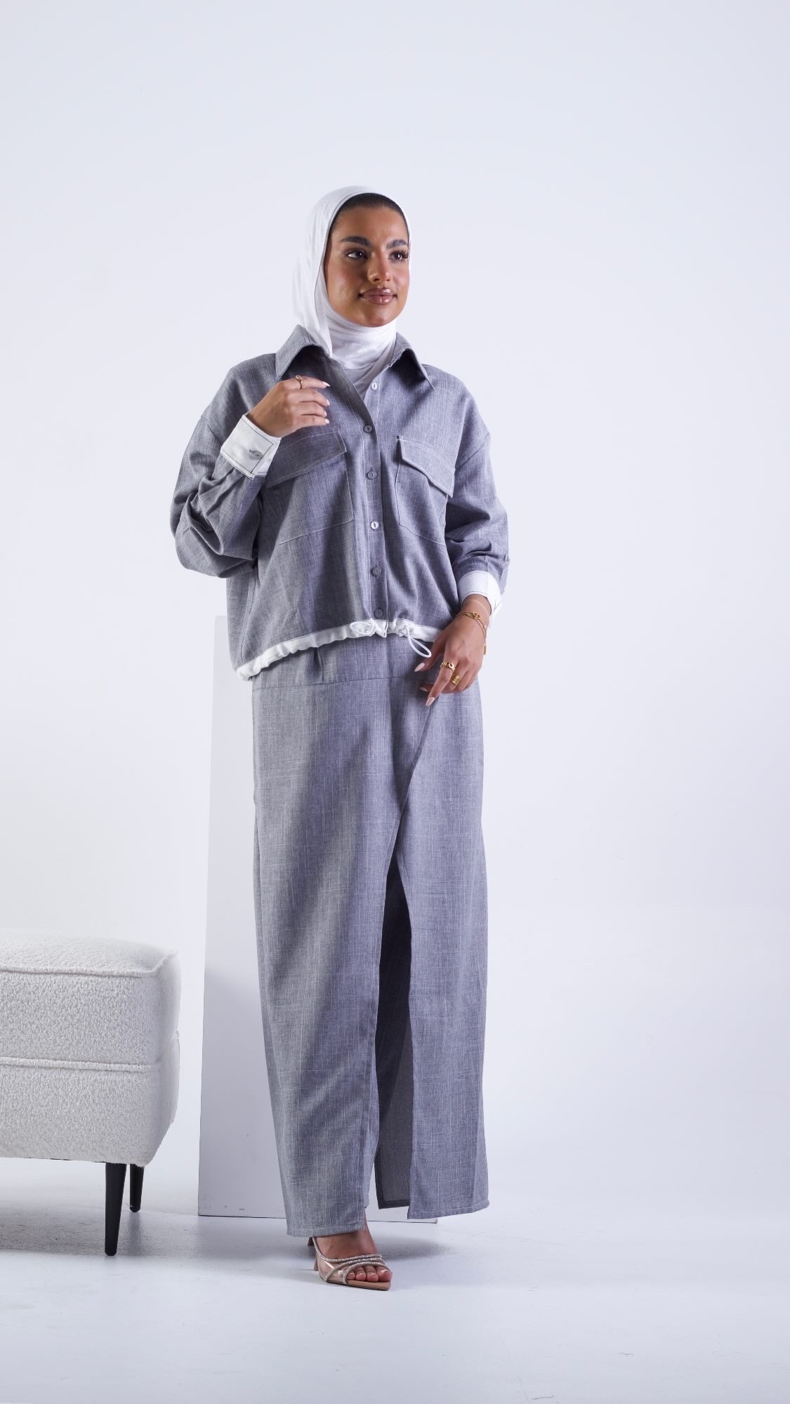 Grey linen