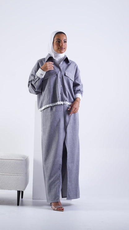 Grey linen