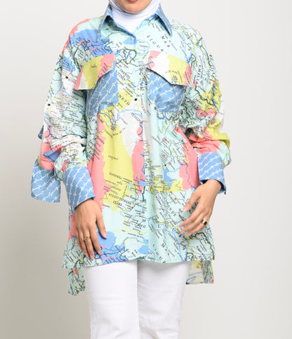 Back ruffles shirt